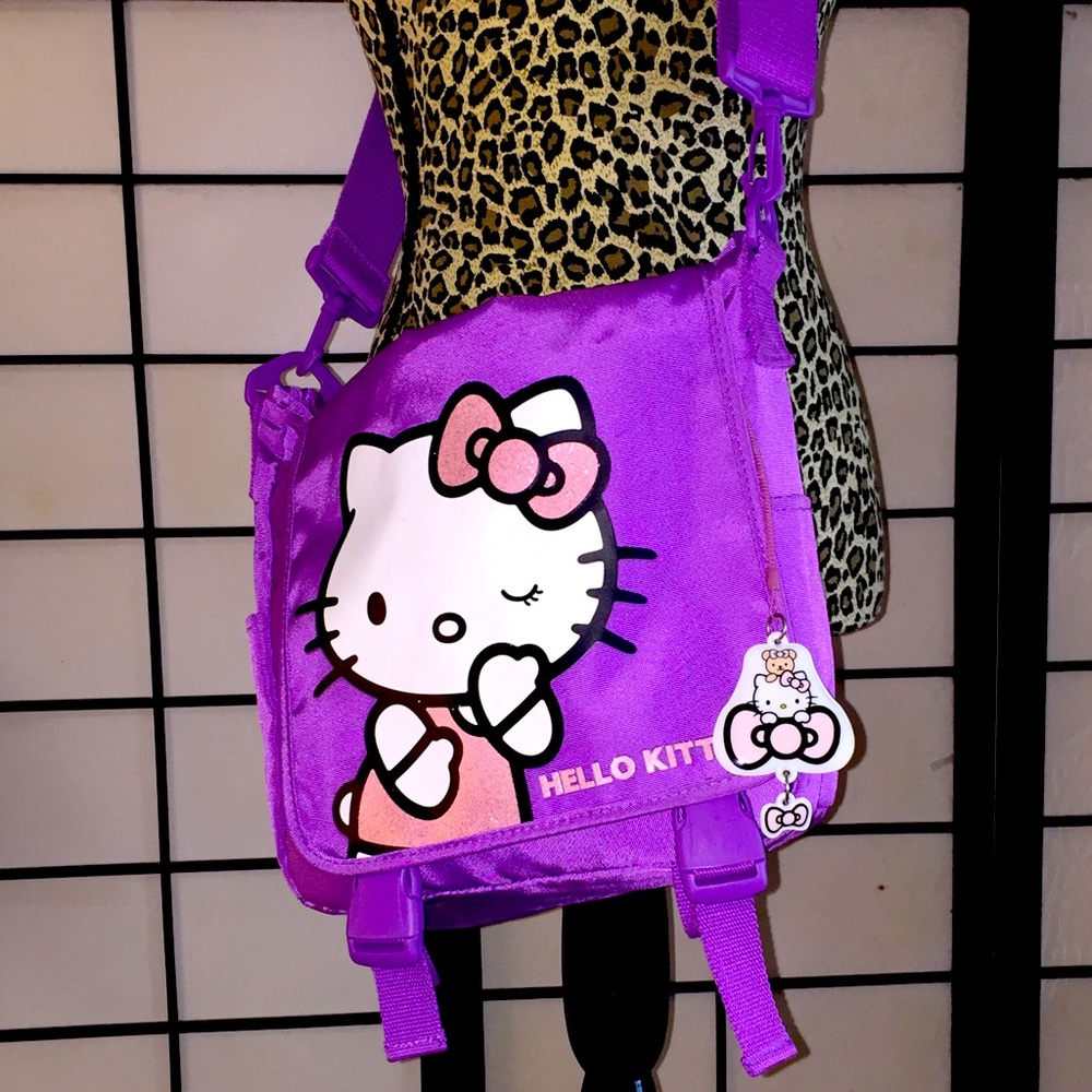 Hello  Kitty Purple Messenger Bag Sanrio - Picture 3 of 16